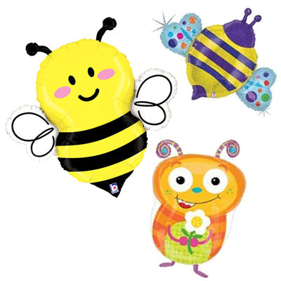 Huge, Mylar Honey Bee Balloons Set - Pack of 33, Bee Party Decorations, Bumble Bee Balloons, Confetti Balloons for Bee Birthday Party Decorations, Bumblebee Foil Balloons