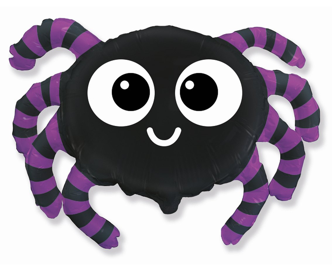 Black Spider Balloon, Spooky Balloon, Halloween Foil Balloon, Scary Balloons, Spider Halloween Decor, Arachnids