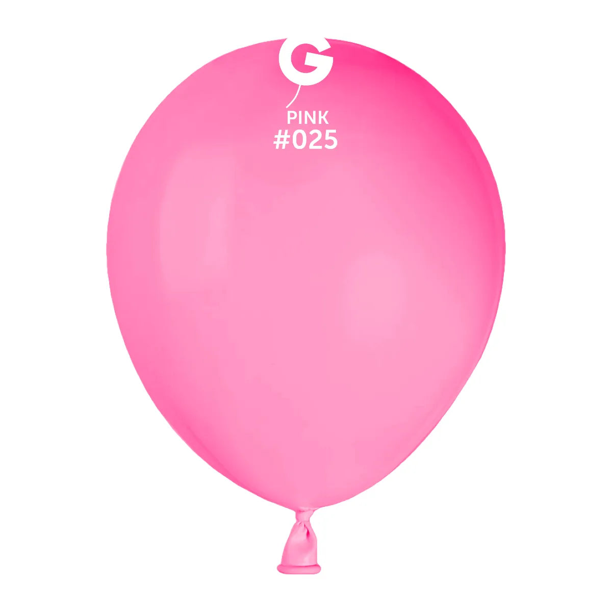 5" Gemar (100 Count) Neon Pink Latex Balloons Bargain Balloons USA