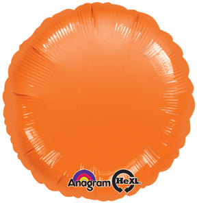 18" Orange Circle Anagram Brand Balloon