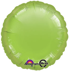 18" Lime Green Circle Anagram Brand Balloon