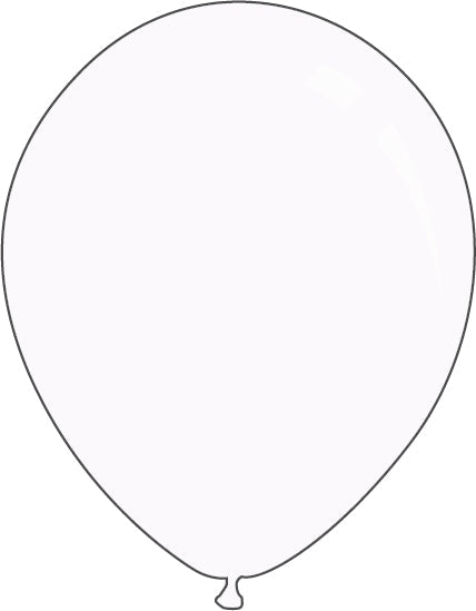 26 Standard White Decomex Latex Balloons (10 per Bag)