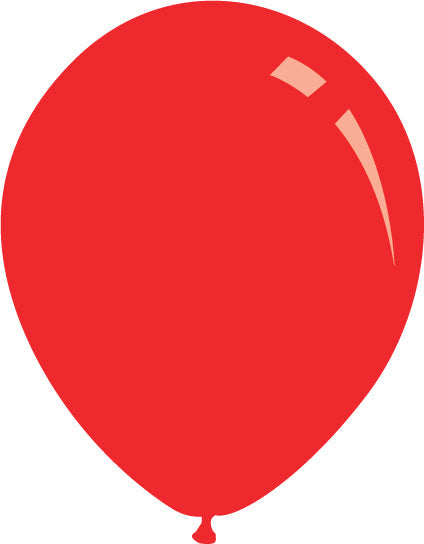 12" Standard Red Decomex Latex Balloons (100 Per Bag)