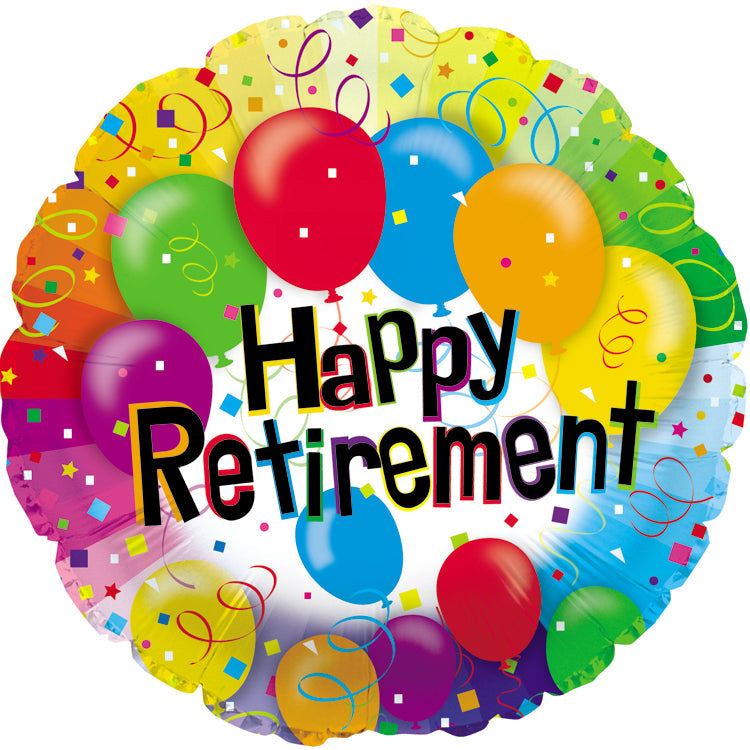 17" Happy Retirement Balloon