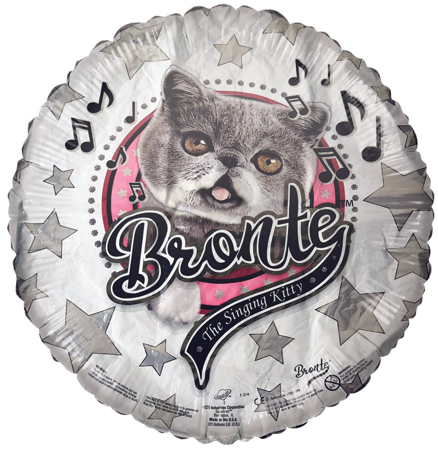 18" Bronte Singing Kitty Foil Balloon