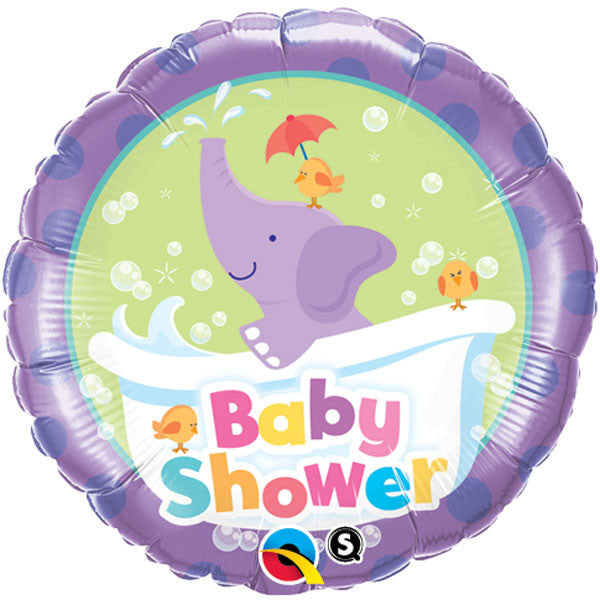 18" Baby Shower Elephant Mylar Balloon
