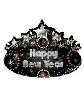 14" Airfill Only New Year Marquee Balloon