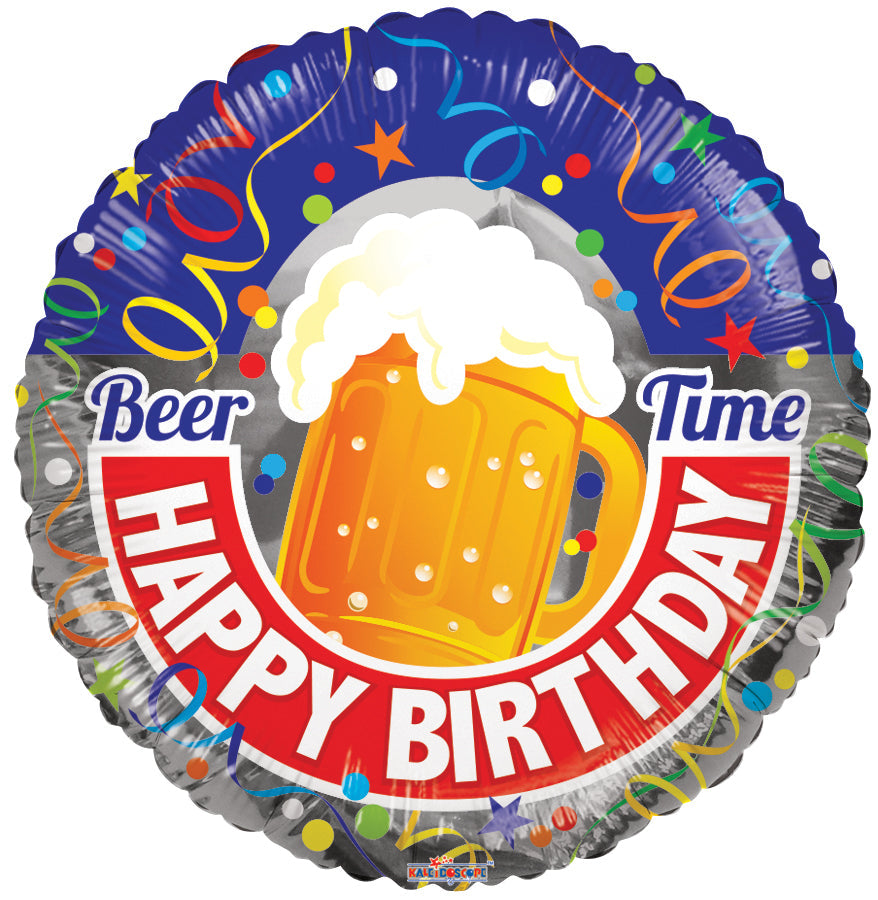 18" Happy Birthday Beer Balloon