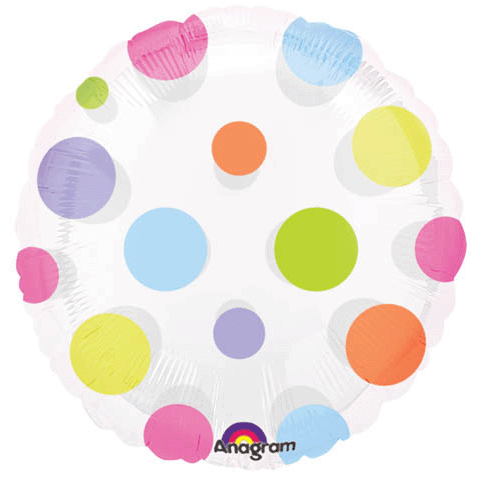 18" Magicolor Dots Balloon