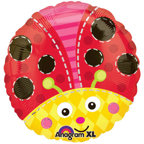 18" Cute Lady Bug Balloon Packaged