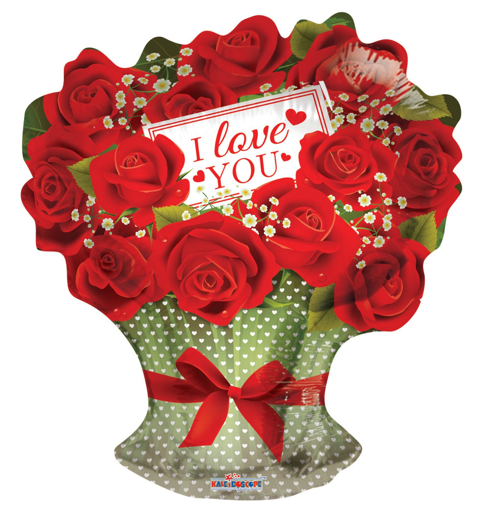 18" I Love You Roses Branch Balloon