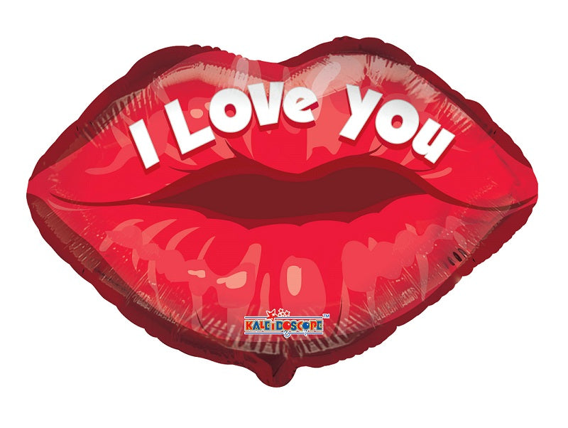 18" I Love You Lips Balloon