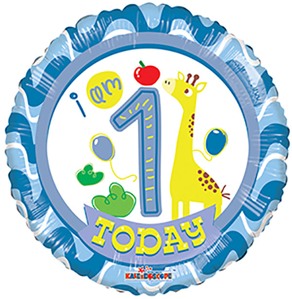 18" 1st Birthday Boy balloons