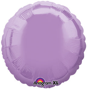 18" Pearl Lavender Decorator Circle Anagram Brand Balloon