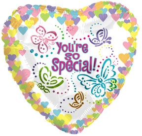 9" Airfill Only You're So Special Butterflies Balloon