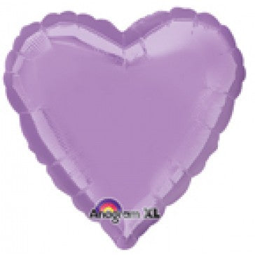 18" Pearl Lavender Decorator Heart Anagram Brand Balloon