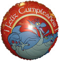 18" Feliz Cumpleanos Dragon Balloon (Spanish)