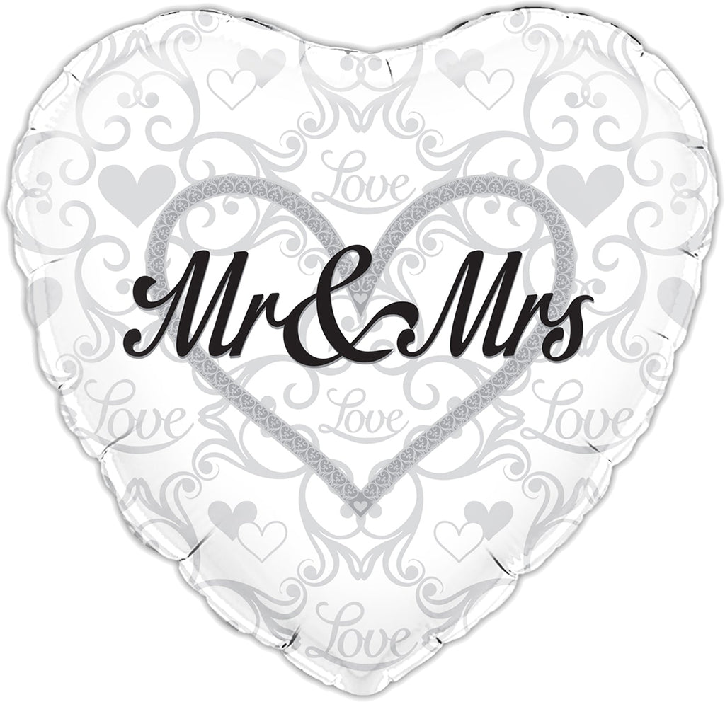 18" Mr & Mrs Oaktree Foil Balloon