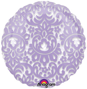 18" See Through Lilac Tapestry Balloon