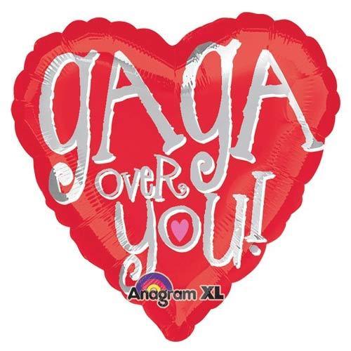 18" Gaga Over You! Mylar Balloon