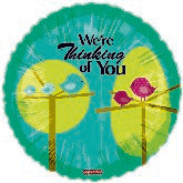 9" Airfill Only Thinking of You Thought Bubble Balloon