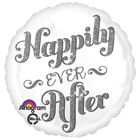 18" Happily Ever After Shimmer Mylar Balloon