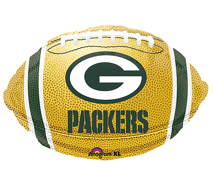 Junior Shape Green Bay Packers NFL Football Team Colors Balloon