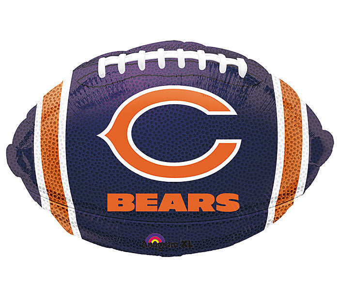 Junior Shape Chicago Bears NFL Football Team Colors Balloon