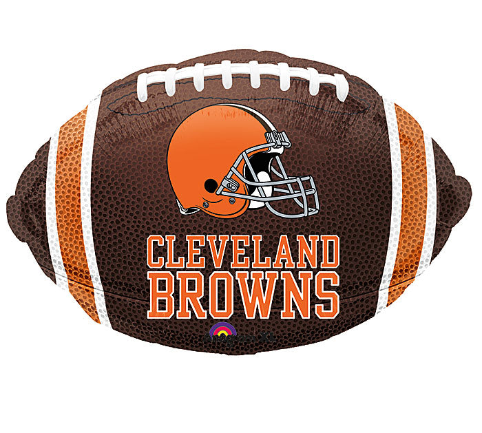 Junior Shape Cleveland Browns NFL Football Team Colors Balloon