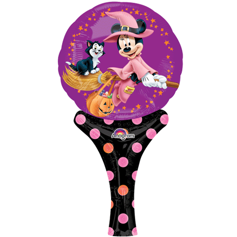 12" Airfill Only Inflate-A-Fun Minnie Witch Balloon Packaged