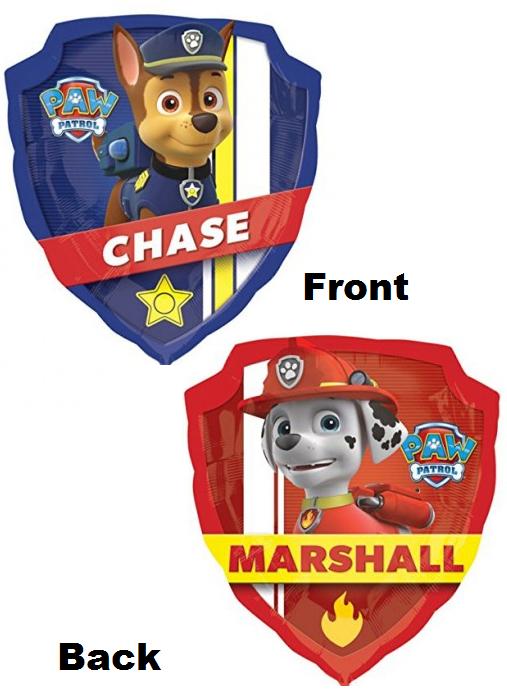 25" Paw Patrol Chase and Marshall Balloon