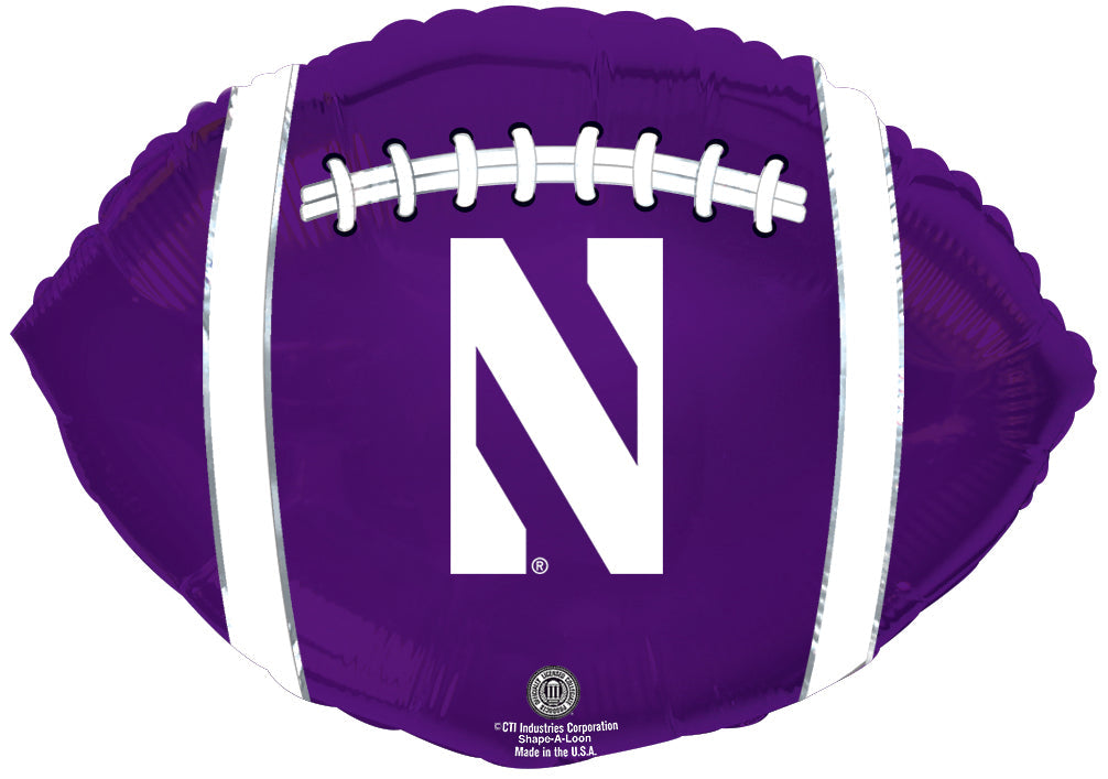 21" Northwestern University Wildcats Collegiate Football Balloon