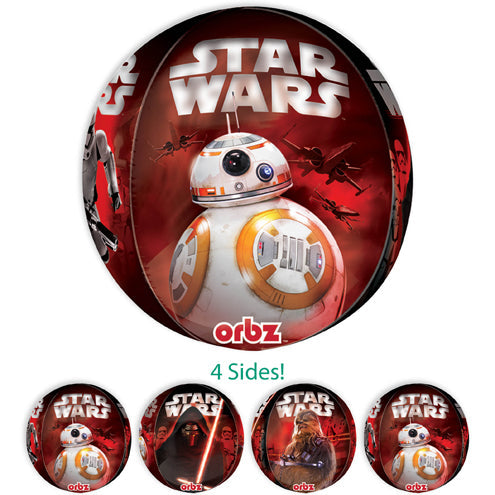 16" Orbz Jumbo Star Wars The Force Awakens Balloon Packaged