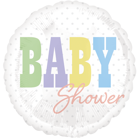 18" Baby Shower Pastel Balloon