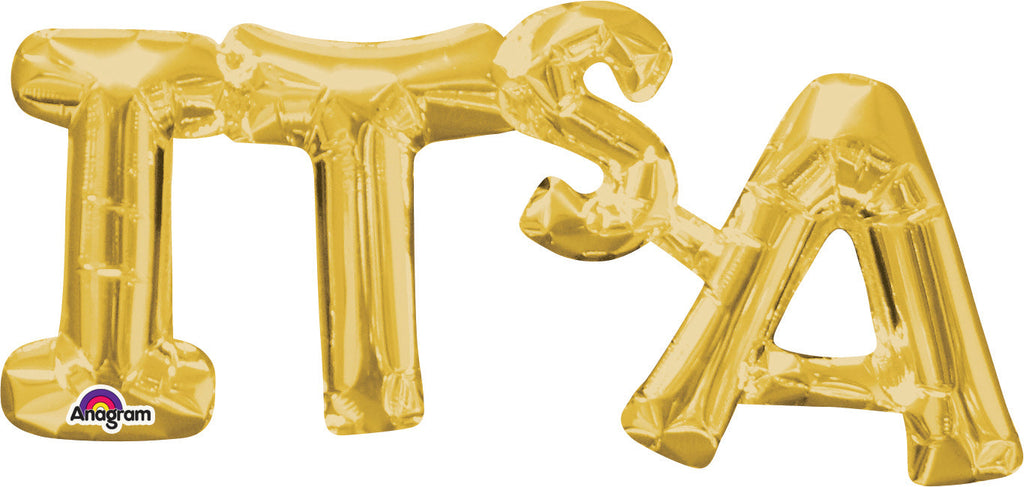 26" Jumbo Phrase "IT's A " Gold Balloon Packaged