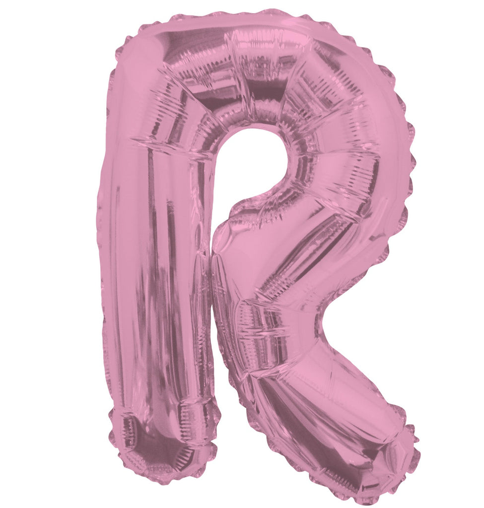14" Airfill with Valve Only Letter R Pink Balloon
