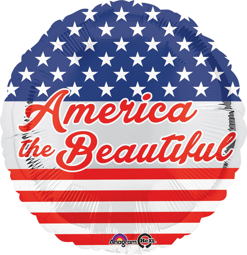 18" America the Beautiful Balloon