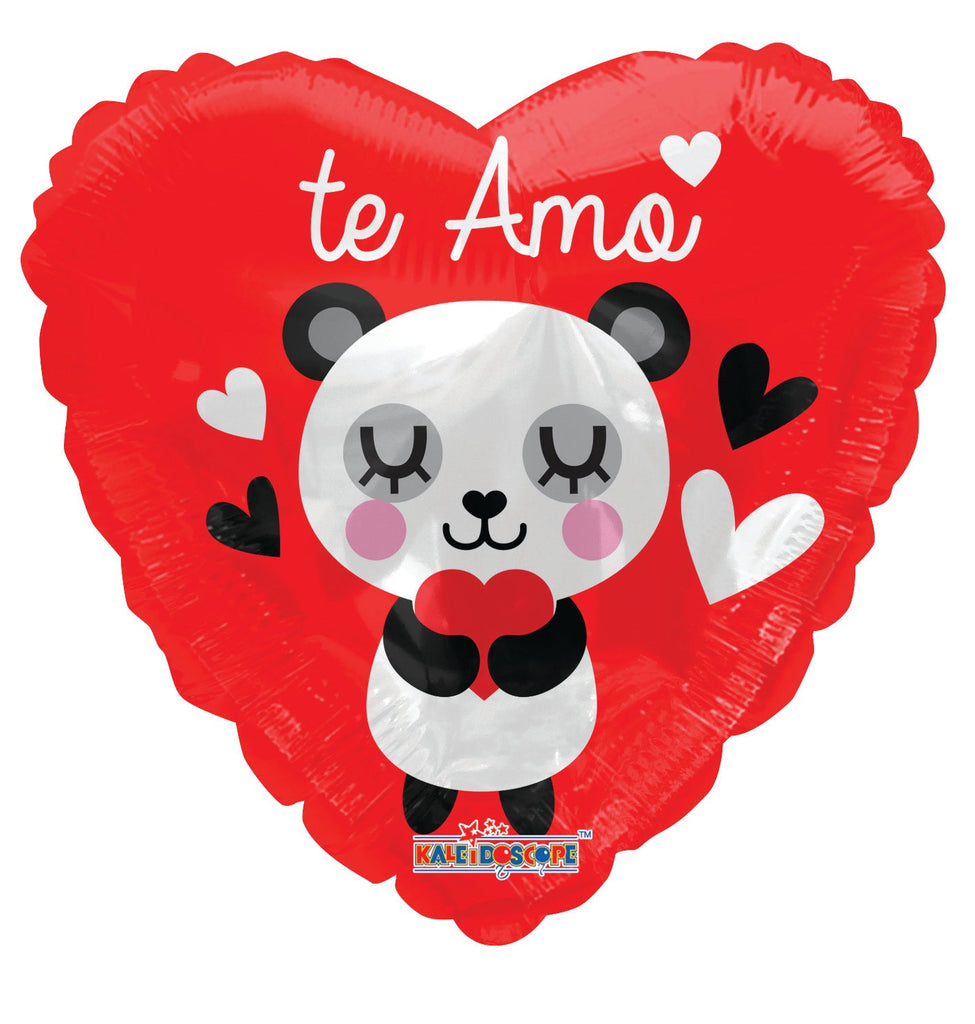 18" Panda Bear Te Amo Non Foil Balloon (Spanish)