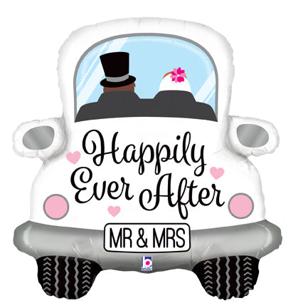31" Foil Shape Happily Ever After Car Balloon
