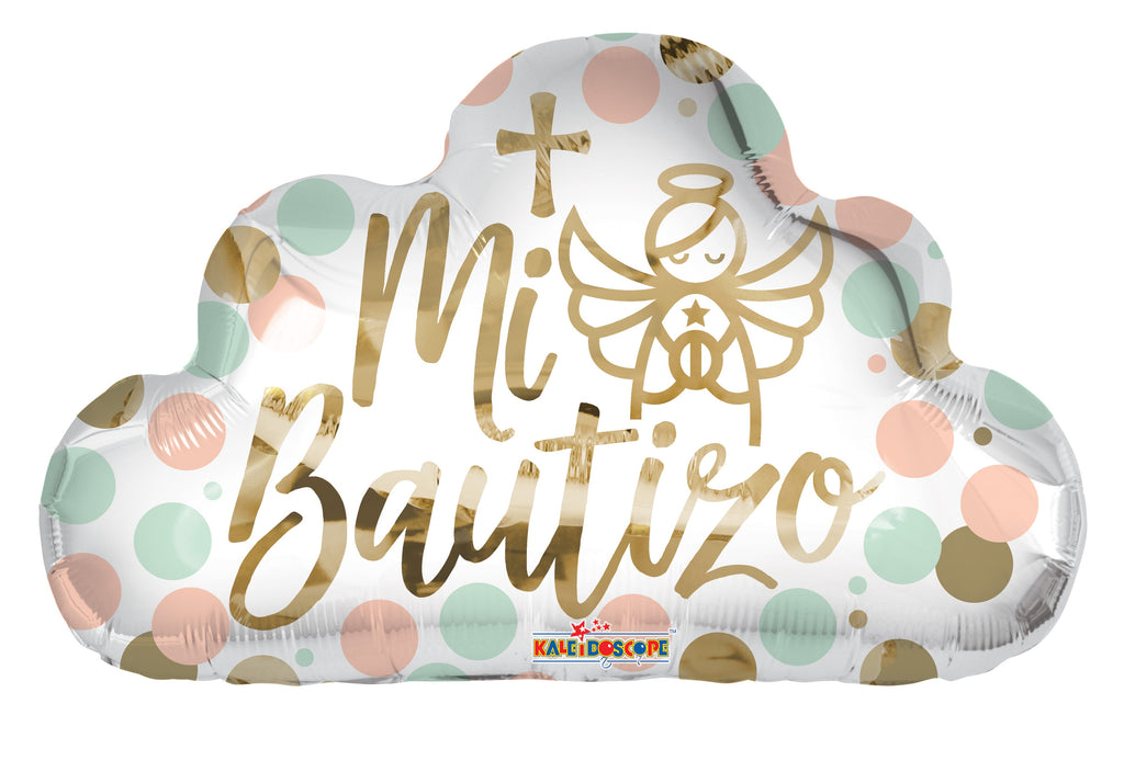 20" Mi Bautizo Nube Shape Foil Balloon (Spanish)