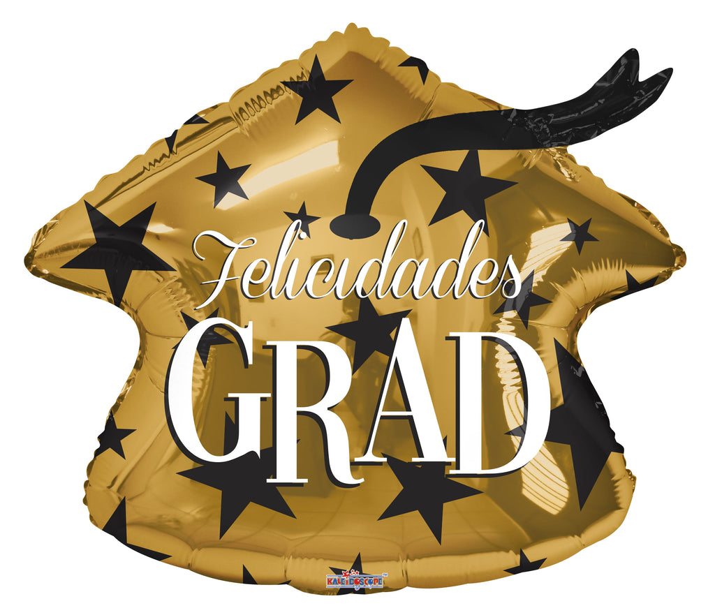 18" Felicidades Grad Cap Foil Balloon (Spanish)