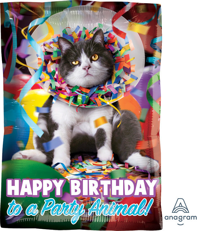 17" Avanti Happy Birthday Party Animal Balloon