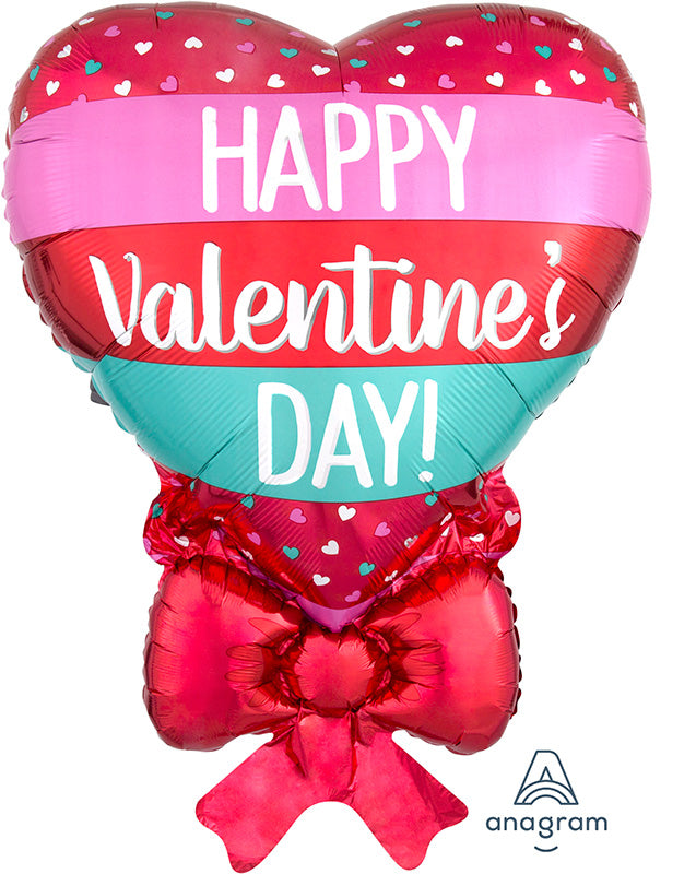 29" Happy Valentine's Day Tiny Hearts & Bow Balloon