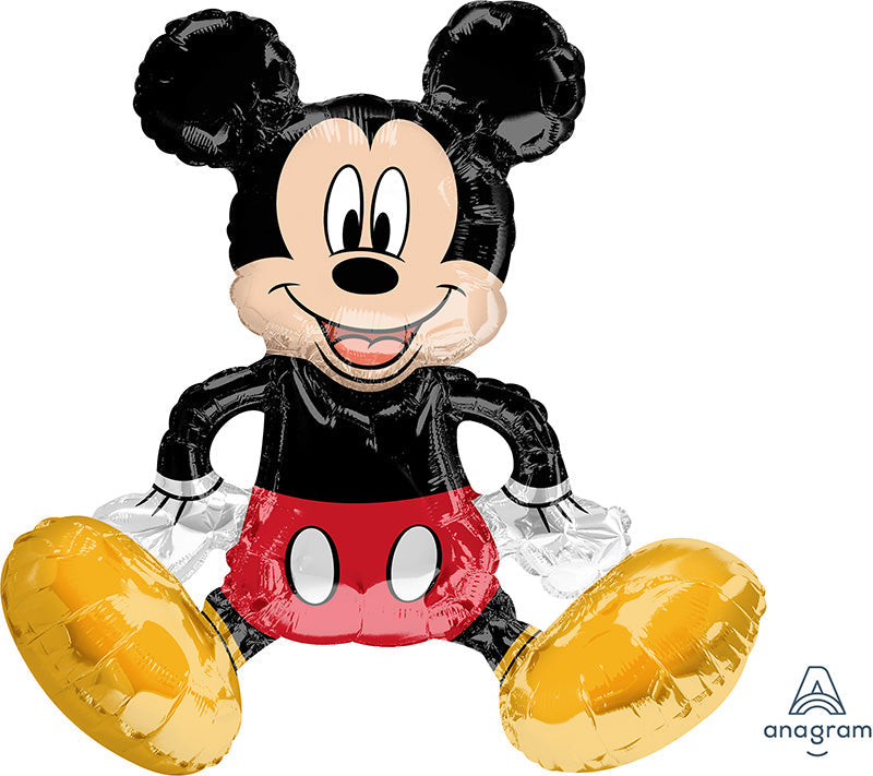 18" Airfill Only Sitting Mickey Mouse Foil Balloon