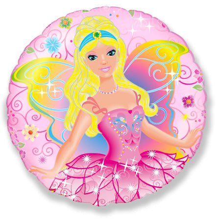 18" Fairy Pink Mylar Balloon