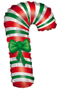 12" Airfill Only Candy Cane Foil Balloon