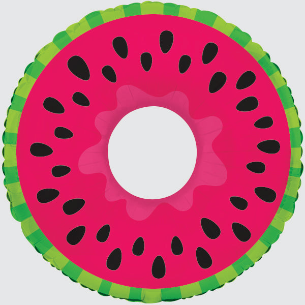 10" Airfill Only Watermelon Pool Float Foil Balloon