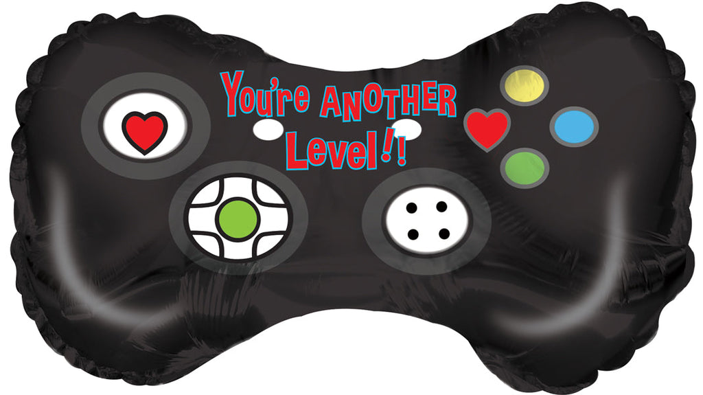 12" Airfill Only Game Pad Another Level Foil Balloon