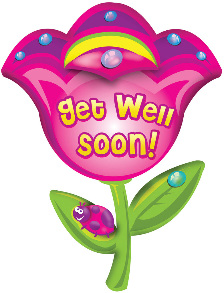 32" Get Well Soon Flower Balloon