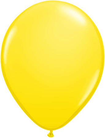 9" Qualatex Latex Balloons YELLOW (100 Per Bag)